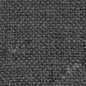 Dark gray woven fabric texture, “barbat grigio scuro” (A8700) from Moroso, features a dense, granular weave with subtle knots.