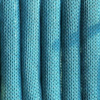 Turquoise textured fabric with vertical rope-like ridges, “mathilda rope” acr05 from Moroso’s crd collection, fabric h, a1055.