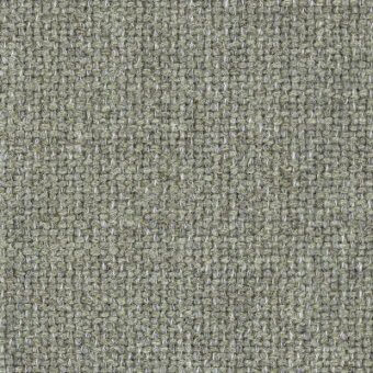 Olive-green fabric sample with dense, regular weave; gray and yellowish-green threads create variation, matte finish, Moroso Naviglio rope fabric.