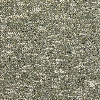 Bouclé fabric sample in muted olive tones features a dense looped pile and cream-colored accents, identified as Moroso A5707 – bouclé col. – l1765.804.