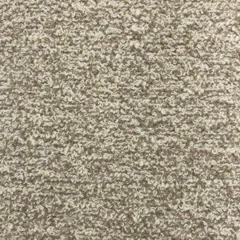 Bouclé fabric texture in sand tone displays a dense looped weave, identified as Moroso A5708 – bouclé col. – L1765.202 sand, quality ‘q’.