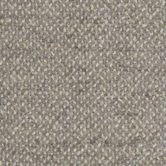 Moroso Colorado fabric sample, muted gray woven texture, speckled with beige and darker gray flecks, short pile, studio lighting.