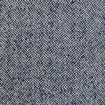 Herringbone fabric texture, blue and off-white, dense chevron weave; House of Lords 702 Blue by Moroso, reference A6943.