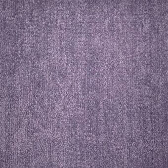 Lavender fabric texture sample with granular weave, displaying “moroso hyle 210 lavender – q” text, studio lighting.