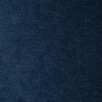 Moroso Roxana fabric sample, dark indigo blue, granular matte texture; textile labeled “Roxana CS 1001 Blue – q” visible.