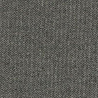 Woven fabric sample, muted gray and beige tones, dense granular texture with a compact matte finish; Moroso Bernini fabric.
