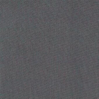 Dove grey twill fabric sample with heathered texture, displaying a dense diagonal weave and matte finish suitable for upholstery.
