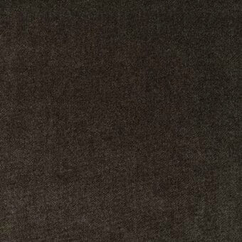 Moroso fabric sample, dark bronze woven texture, granular appearance with visible fiber detail and material code “fox 023”.