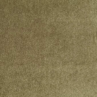 Olive-green fabric texture with a short, dense pile and woven construction; label reads "moroso fox 031 lichene."