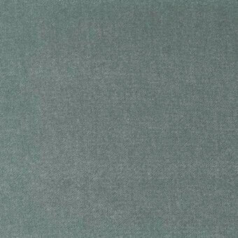 Cool grey-green textured fabric sample displaying a dense, granular surface with subtle tonal variations and a woven-like looped construction.
