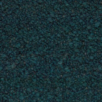 Moroso Orsetto fabric sample, teal looped pile textile, dense nubby texture, matte finish, code A8843 – Abyss collection.