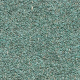 Agata green looped pile fabric sample with textured surface, displaying horizontal threads and a “moroso orsetto 27” label.