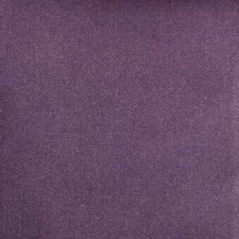 Moroso Regal fabric sample, lilac linen blend, textured matte finish with speckled tone and visible product label details.