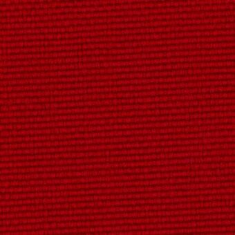 Reviva Hero fabric sample, red textile with horizontal ribbing, matte finish, Moroso A4457 col. 305, dense woven structure.