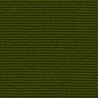 Olive green Moroso Reviva Hero fabric sample, A4459, displays a dense, matte, rectilinear weave and uniform square grid pattern.