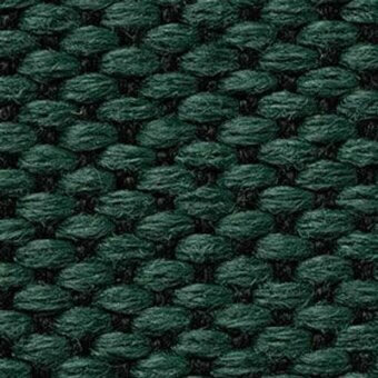 Moroso Wilson fabric sample, forest green, woven texture with repeating rounded grid pattern; labeled “A9115 – Wilson 7067.18”.