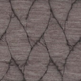 Moroso Big Braid fabric sample, cappuccino woven textile, featuring dense quilted braiding and subtle horizontal ribbing.