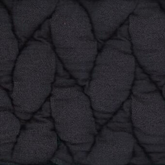 Moroso Big Braid fabric sample, graphite gray, features a dense, vertical braided texture with looped knots and a matte finish.