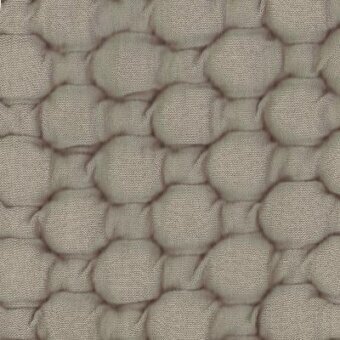 Beige quilted fabric texture with large rounded shapes, visible stitching, and subtle tonal variations; Moroso Big Pois upholstery material.