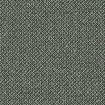 Moroso Cleo fabric texture in sage green with interwoven dark green and brown threads, displaying a dense, matte, geometric pattern.