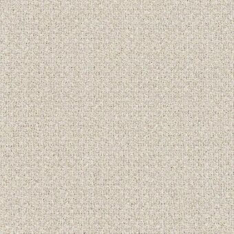 Moroso Cleo fabric sample in pearl color, displaying a dense, matte weave with a subtle grid texture and natural fiber appearance.