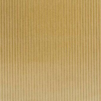 Corduroy fabric, golden-yellow Moroso Cord Uno Reloaded Ca1419 032 Linden, features consistent vertical ribbed wales and a matte finish.