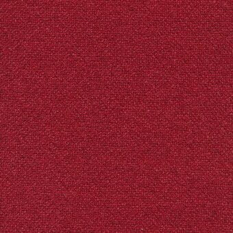 Moroso Rico fabric swatch in grenade red displays a dense, granular texture with a matte finish, identified as sample A7125–989.280.