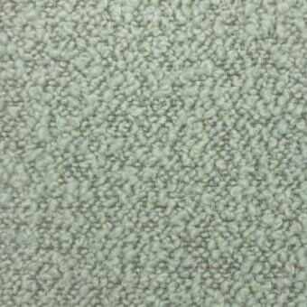 Woven fabric texture, pale green, densely nubby surface with rounded tufts and heathered tonal variations, evenly distributed composition.