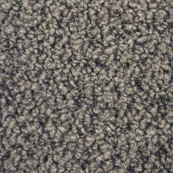 Moroso Zampogna fabric sample, brown looped pile weave, textured surface with tonal variations, labeled ‘a1441 – zampogna 1242 brown – w’.