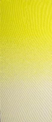 Fabric swatch, yellow to white gradient, horizontal ribbed texture, matte finish, with “moroso” brand text printed on lower edge.