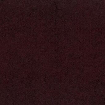 Burgundy fabric swatch with a dense, matte weave and mottled texture; Moroso “feral” collection, “palmaria” color, code A6706-17308-008.