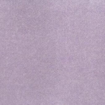 Wisteria fabric texture with a granular woven surface, muted purple tone, and matte finish; material sample labeled “moroso feral a6707”.