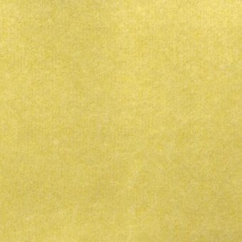 Moroso fabric sample, lemon yellow woven texture, granular surface with visible label reading “feral 17308 010 lemon”.