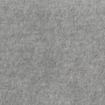 Moroso fabric sample, grey, granular texture with short fibers, matte finish, even lighting, identified as feral 17308 011 grey.