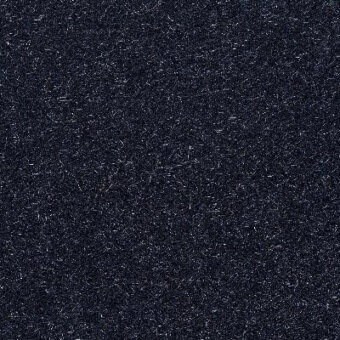 Moroso fabric sample, night blue woven textile, dense speckled texture with interspersed light fibers, labeled ‘Zanzibar 7059.32’ code a8545.