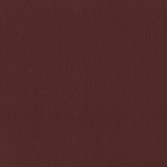 Moroso leather texture sample, reddish-brown, granular grain with tonal variations; labeled “Ritz” material for furniture upholstery.