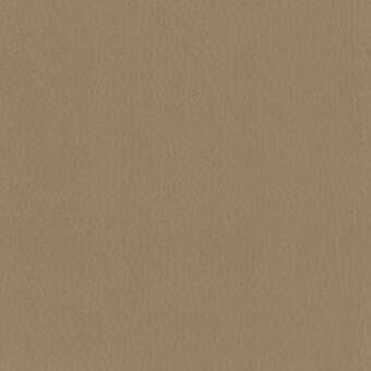 Leather cervo taupe material sample displaying a granular, matte texture and consistent neutral tone, with text identification visible.