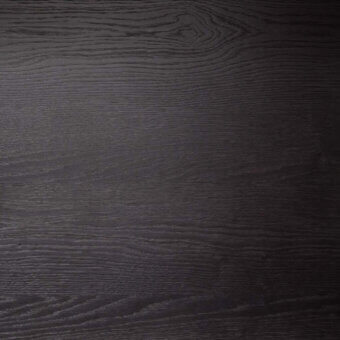 Charcoal gray oak wood texture with horizontal grain, matte finish, displaying subtle tonal variations and smooth, finely sanded surface.