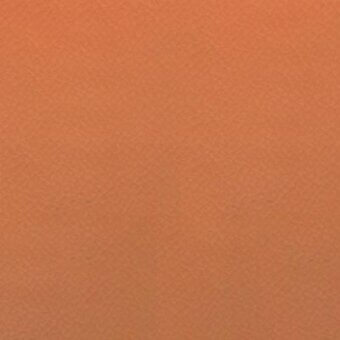 Eco leather swatch, terracotta orange, fine grain texture with matte finish; sample labeled “pacini & cappellini > eco leather > 37.”
