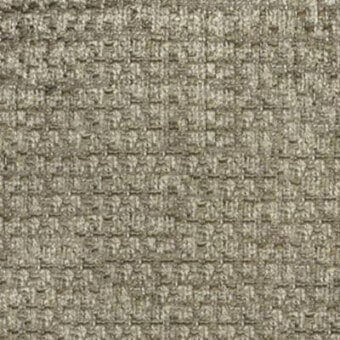 Beige woven fabric texture with heathered gray and brown tones, dense grid pattern, matte finish, and “pacini & cappellini” label.