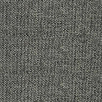 Gray woven fabric sample displaying a mottled texture with olive and charcoal tones, exhibiting a dense, uniform, granular weave.