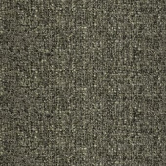 Olive green fabric sample with dense granular texture, speckled effect, matte finish, and subtle yellowish-green shimmer; text reads “pacini & cappellini”.