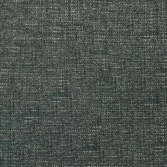 Dark gray woven fabric sample with heathered texture, displaying “pacini & cappellini” label and tight, matte nubby weave.