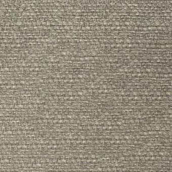 Woven fabric sample, muted gray-beige tone, dense heathered texture with visible grid and subtle knots; “pacini & cappellini” branding present.