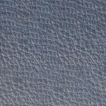 Blue-gray leather texture, “jeans 9037” by Pacini & Cappellini, displays a crinkled grain and matte finish with tonal variations.