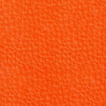Orange leather texture, pebble grain, matte finish; Pacini & Cappellini “mango 9005” color, consistent granular pattern, diffuse lighting.