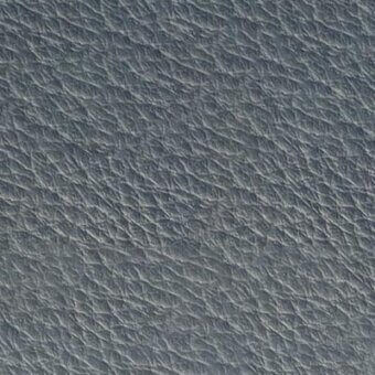 Gray leather texture, Pacini & Cappellini Oltremare 9036, pebble-grain pattern, matte finish, cool tone, durable tactile surface.