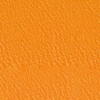 Papaya leather texture with a granular, pebbled surface and distressed appearance; warm orange color, consistent finish.