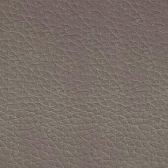 Leather texture sample, terra 9024, muted taupe tone with dense, irregular grain and matte finish, studio lighting.