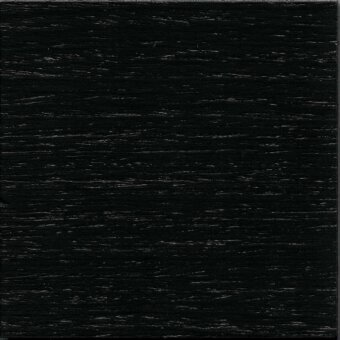 Black matte laquered wood texture with horizontal grain, displaying a brushed surface; text reads “pacini & cappellini > l22 black”.